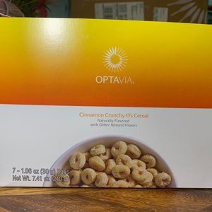 OPTAVIA Cinnamon Crunch O's Cereal (7 Packets) New , with box.
